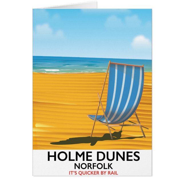Holme Dunes Norfolk resematerial Hälsningskort (Framsidan)