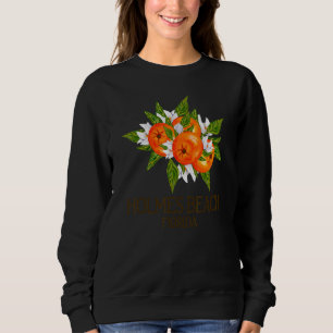 Holmes Beach Florida FL Vintage Orange Blommar Fl T Shirt