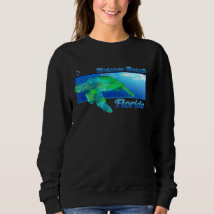 Holmes Beach Florida Swimming Sea Turtle 1 T Shirt