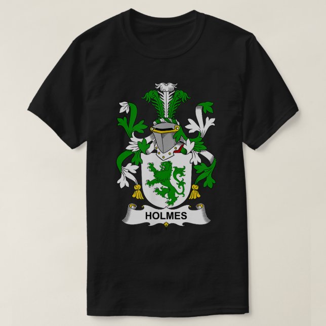 Holmes Coat of Arms  Family Crest  T Shirt (Design framsida)