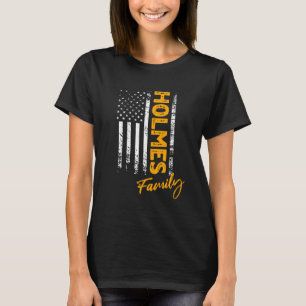 Holmes Efternamn American Holmes Efternamn Holmes  T Shirt