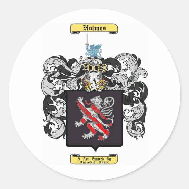 Holmes (England) Runt Klistermärke (Framsida)