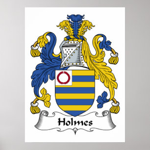 Holmes familjvapensköld poster