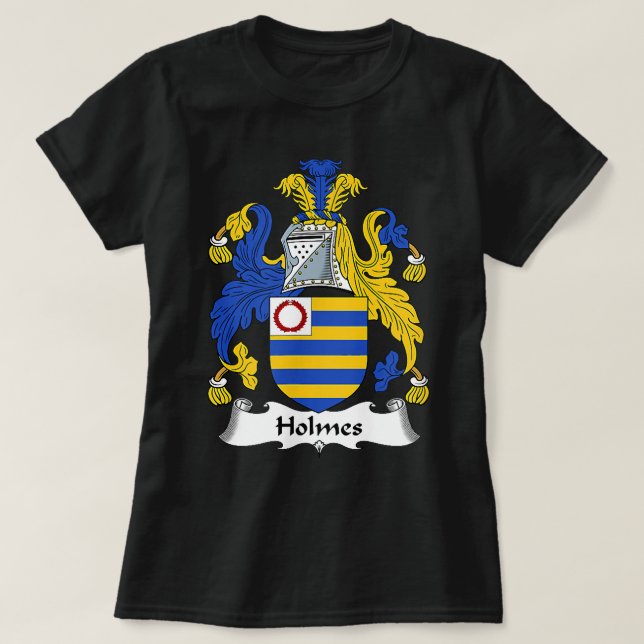 Holmes Jackar Arm Family Crest T Shirt (Design framsida)