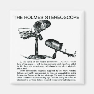 Holmes Stereoscope Annons - Vintage Magnet