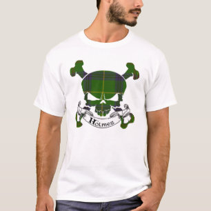 Holmes Tartan Skull Tee Shirt