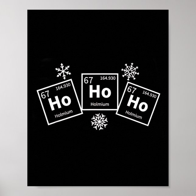 Holmium Chemistry Element 67 Science Xmas Periodic Poster (Framsidan)
