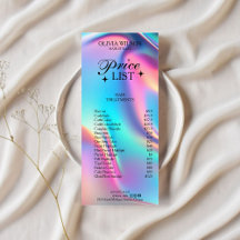 Holograf Aesthetician Pris List Menu