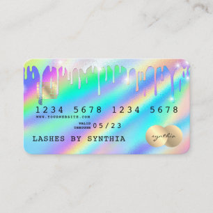 Holograf Drives Modern Kredit Card Stil Visitkort