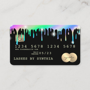 Holograf Drives Modern Kredit Card Stil Visitkort