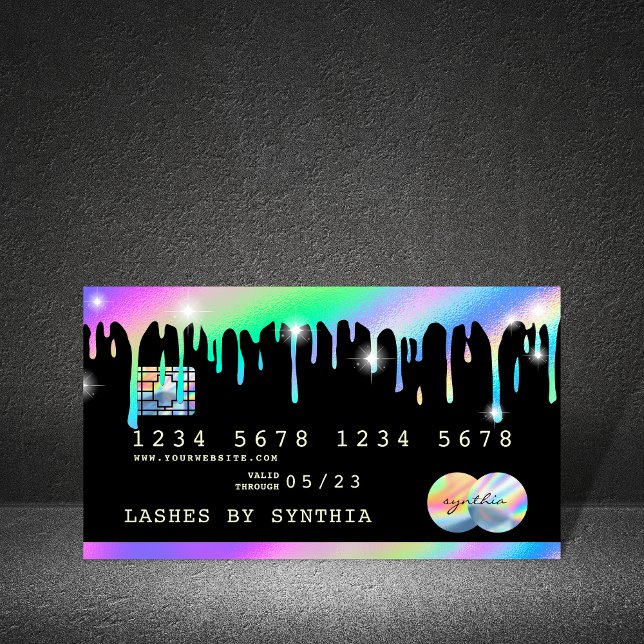 Holograf Drives Modern Kredit Card Visitkort (Skapare uppladdad)