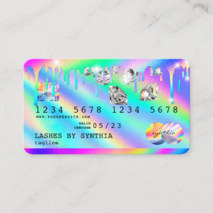 Holograf-drivrutiner Diamonds Modern Kredit Card Visitkort