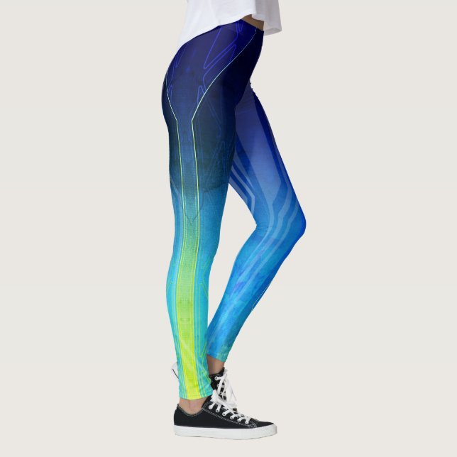 Holograf Etherial Chaos Sci-Fi Panel Leggings (Höger)