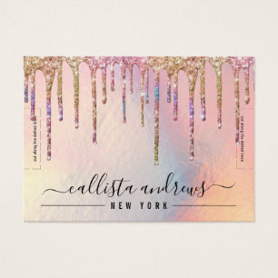 Holograf Glitter-drivrutin Bracelet Visning Visitkort