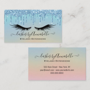 Holograf Makeup EyeLash Gnistra Glitter Drift Visitkort