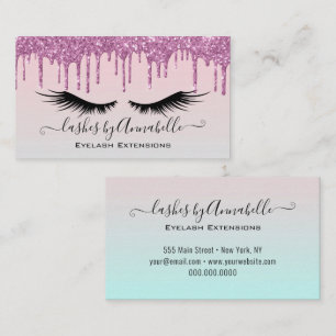 Holograf Makeup EyeLash Gnistra Glitter Drift Visitkort