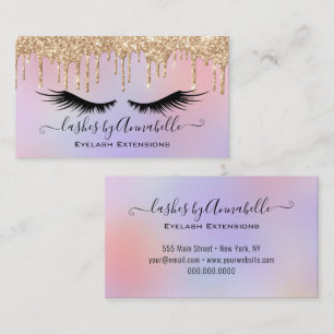 Holograf Makeup EyeLash Gnistra Glitter Drift Visitkort