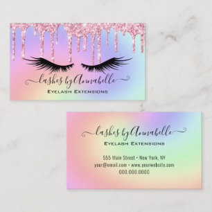 Holograf Makeup EyeLash Gnistra Glitter Drift Visitkort