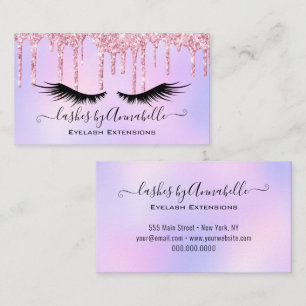 Holograf Makeup EyeLash Gnistra Glitter Drift Visitkort