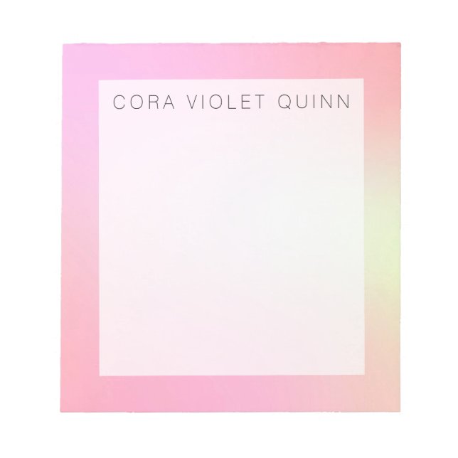 Holograf Ombre Anteckningsblock (Framsida)