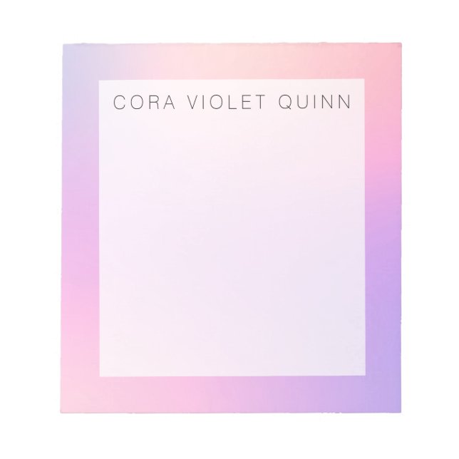 Holograf Ombre-Anteckningsblock Anteckningsblock (Framsida)