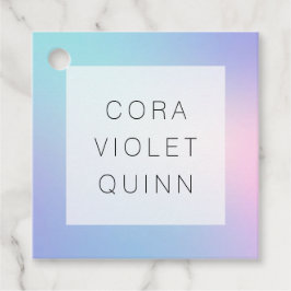 Holograf Ombre Gåvor Etiketter