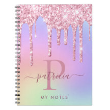 Holograf Rosa Glitter Drives Elegant Monogram