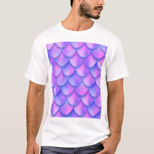 Holograf sjöjungfru svan, vibrant foil struktur. t shirt