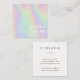 Holografi är helt enkelt ett modernt kvadratiskt a fyrkantigt visitkort