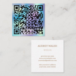 Holografi är helt enkelt moderna kvadratiska föret fyrkantigt visitkort