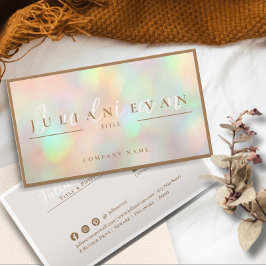 Holografi för professionell Script Glitter Visitkort