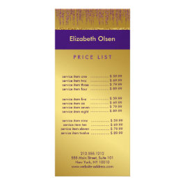 Holografi Namnteckning skript Modern Guld Glitter Reklamkort