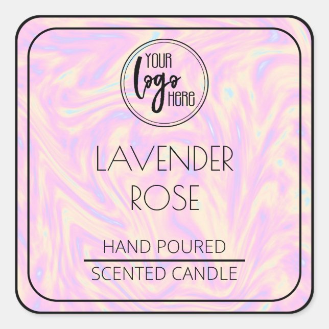 Holografi och svart etikett till din Logotyp Soy C (Framsida)