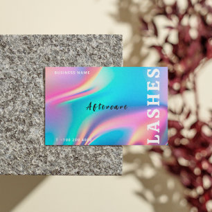 Holografik Aesthetician Lash Client Visitkort