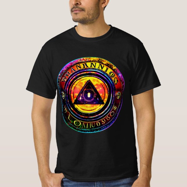 Holografik Sticker T Shirt (Framsida)