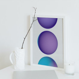 Holografisk 80-talskonst av modern Futuristiska Poster