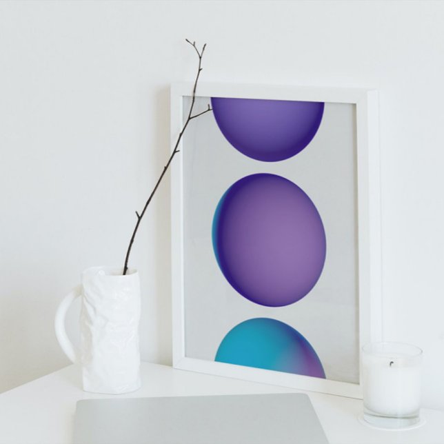 Holografisk 80-talskonst av modern Futuristiska Poster (Skapare uppladdad)