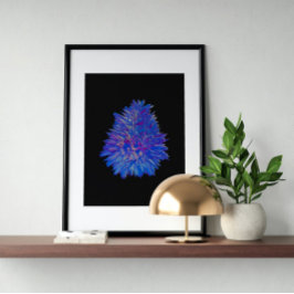 Holografisk 80-talskonst av modern Futuristiska Poster
