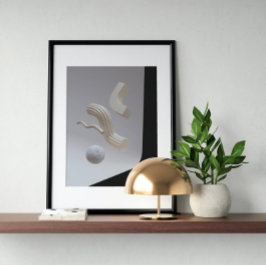 Holografisk 80-talskonst av modern Futuristiska Poster