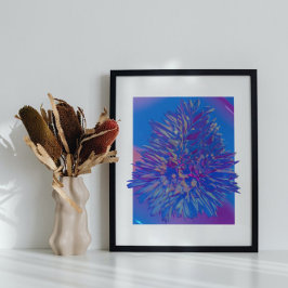 Holografisk 80-talskonst av modern Futuristiska Poster