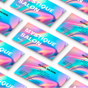 Holografisk Aesthetician Branding Marknadsföring Visitkort
