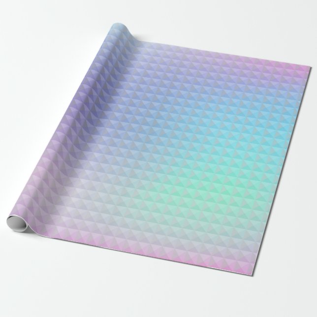 Holografisk bakgrund. Hologramglitch. Multicolo Presentpapper (Utrullad)