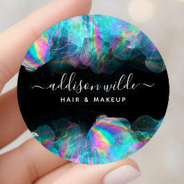 Holografisk bläckverksamhet för alkohol runt klistermärke