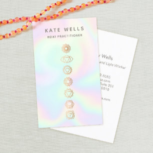 Holografisk Chakras Reiki Practitioner Visitkort