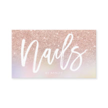 holografisk chic för Nagel-skript ro glitter