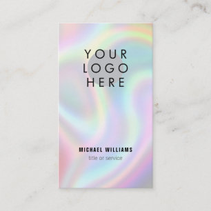Holografisk Coola Minimalistisk modern Logotyp Visitkort