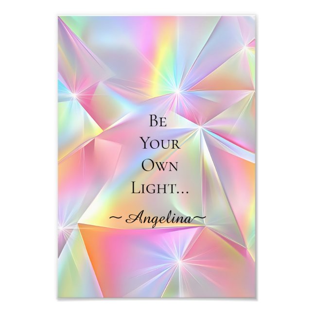 Holografisk estetik fototryck (Framsidan)