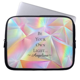 Holografisk estetik laptop fodral