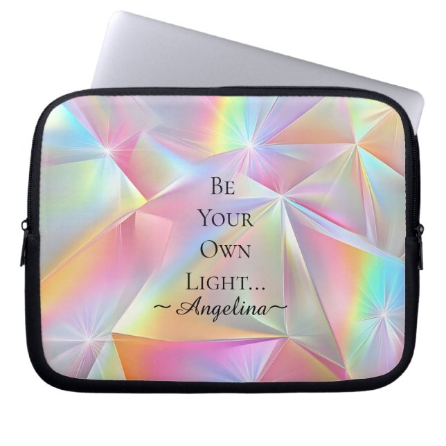Holografisk estetik laptop fodral (Framsidan)