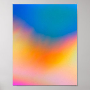 Holografisk färgad vibrant Abstrakt Poster